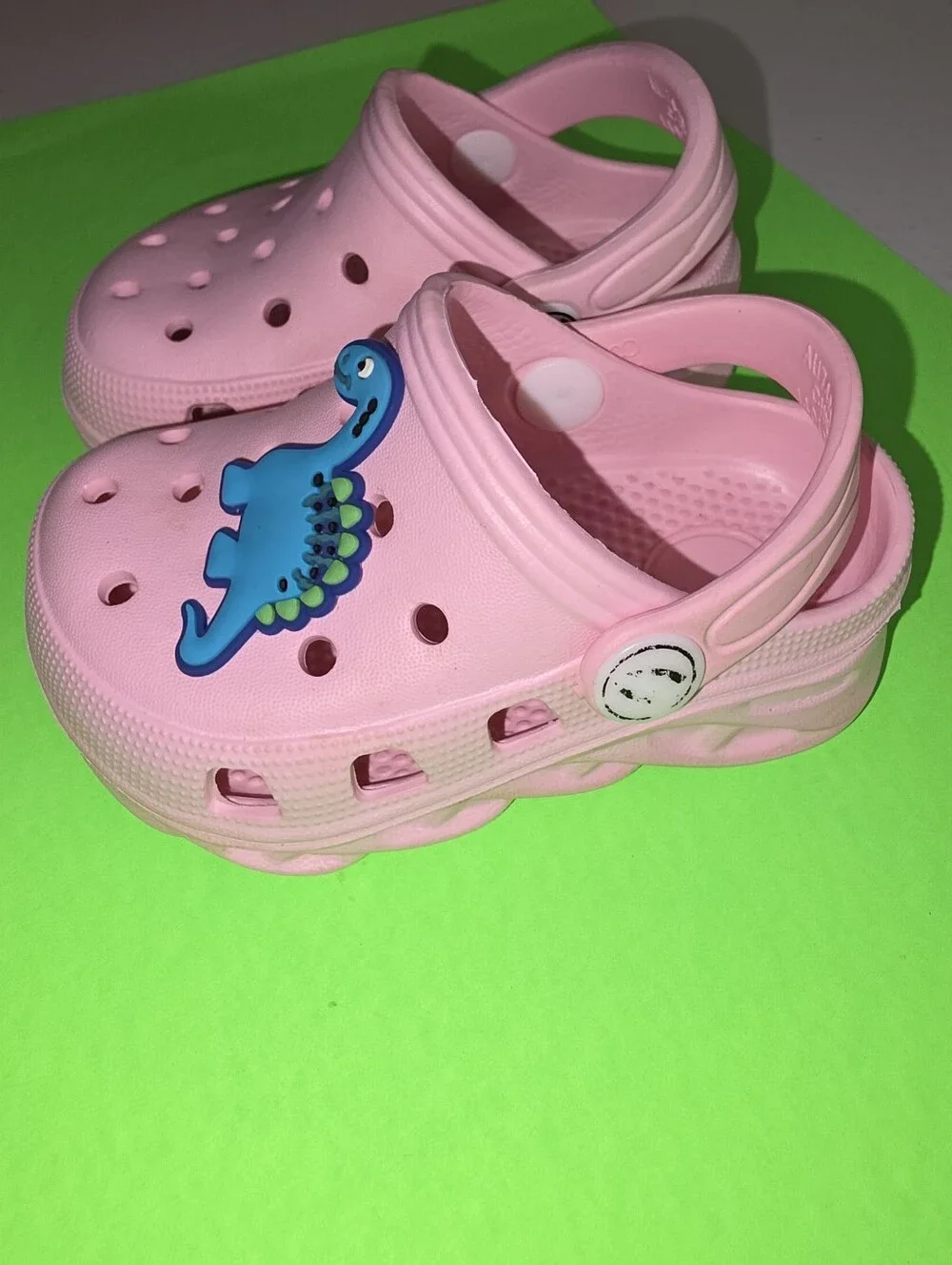 Kids Lightweight Pink Garden Clog with Adjustable Heel Strap